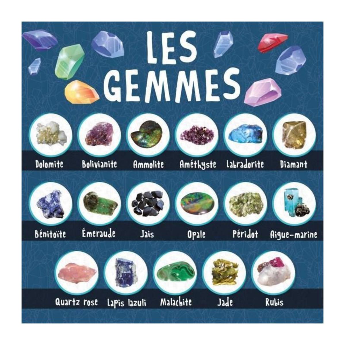 LISCIANI GIOCHI Découverte des minéraux - Kit Scientifique - I'M A GENIUS POCKET - Bloc a creuser