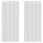 Voir la diapositive 2 : VIDAXL Rideaux en voile avec œillets 2 pcs blanc