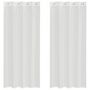 Voir la diapositive 2 : VIDAXL Rideaux en voile avec œillets 2 pcs blanc