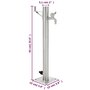 Voir la diapositive 6 : VIDAXL Colonne a eau de jardin ronde Acier inoxydable 65 cm