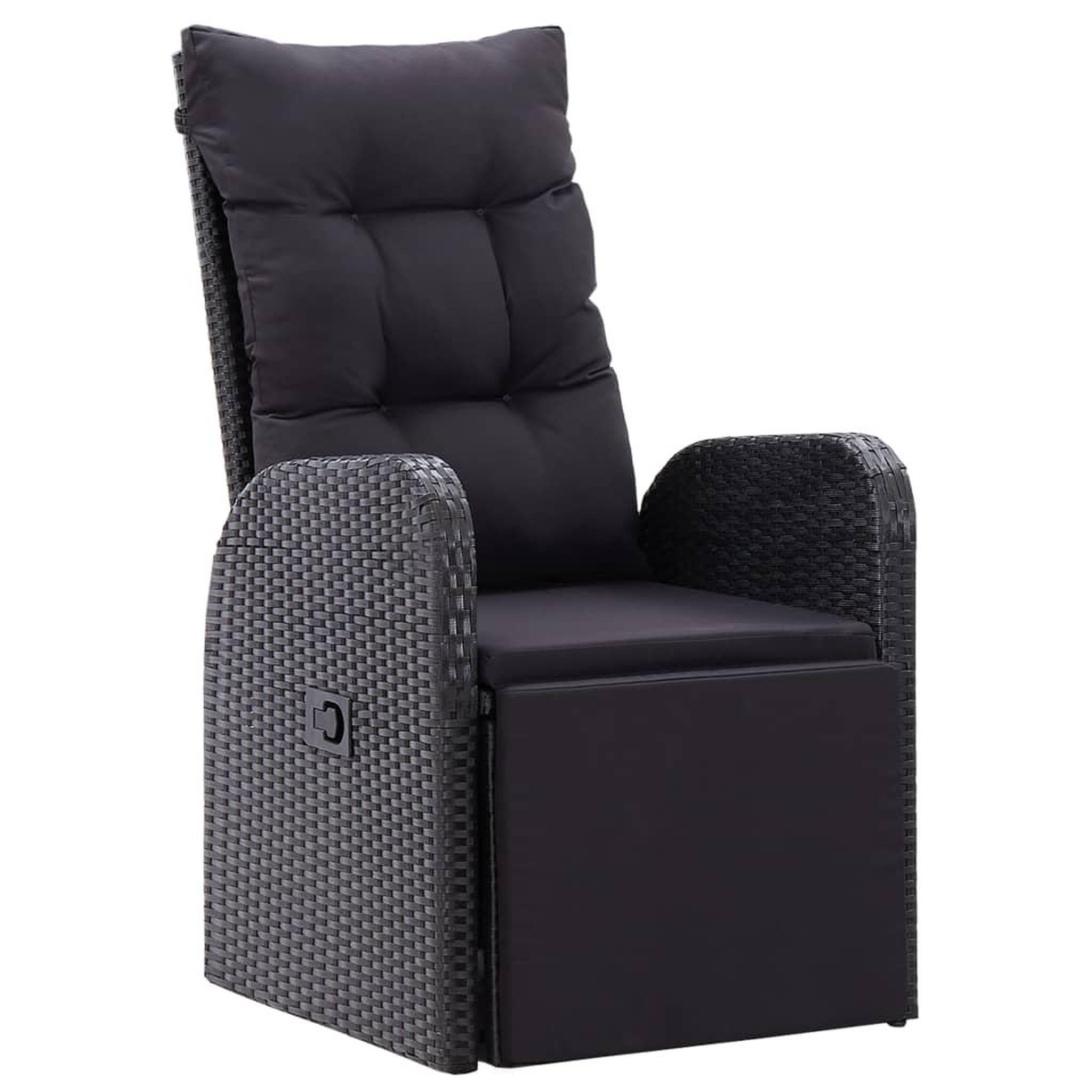 Voir la diapositive 3 : VIDAXL Chaises de jardin inclinables coussins lot de 2 Resine tressee