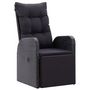 Voir la diapositive 3 : VIDAXL Chaises de jardin inclinables coussins lot de 2 Resine tressee