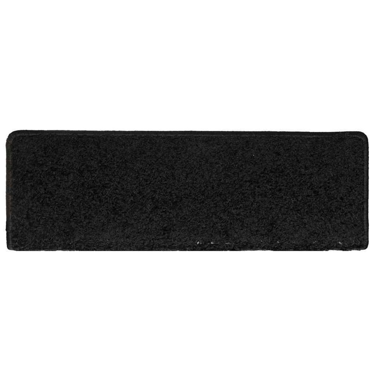 VIDAXL Tapis d'escalier 30 pcs 65x21x4 cm Noir
