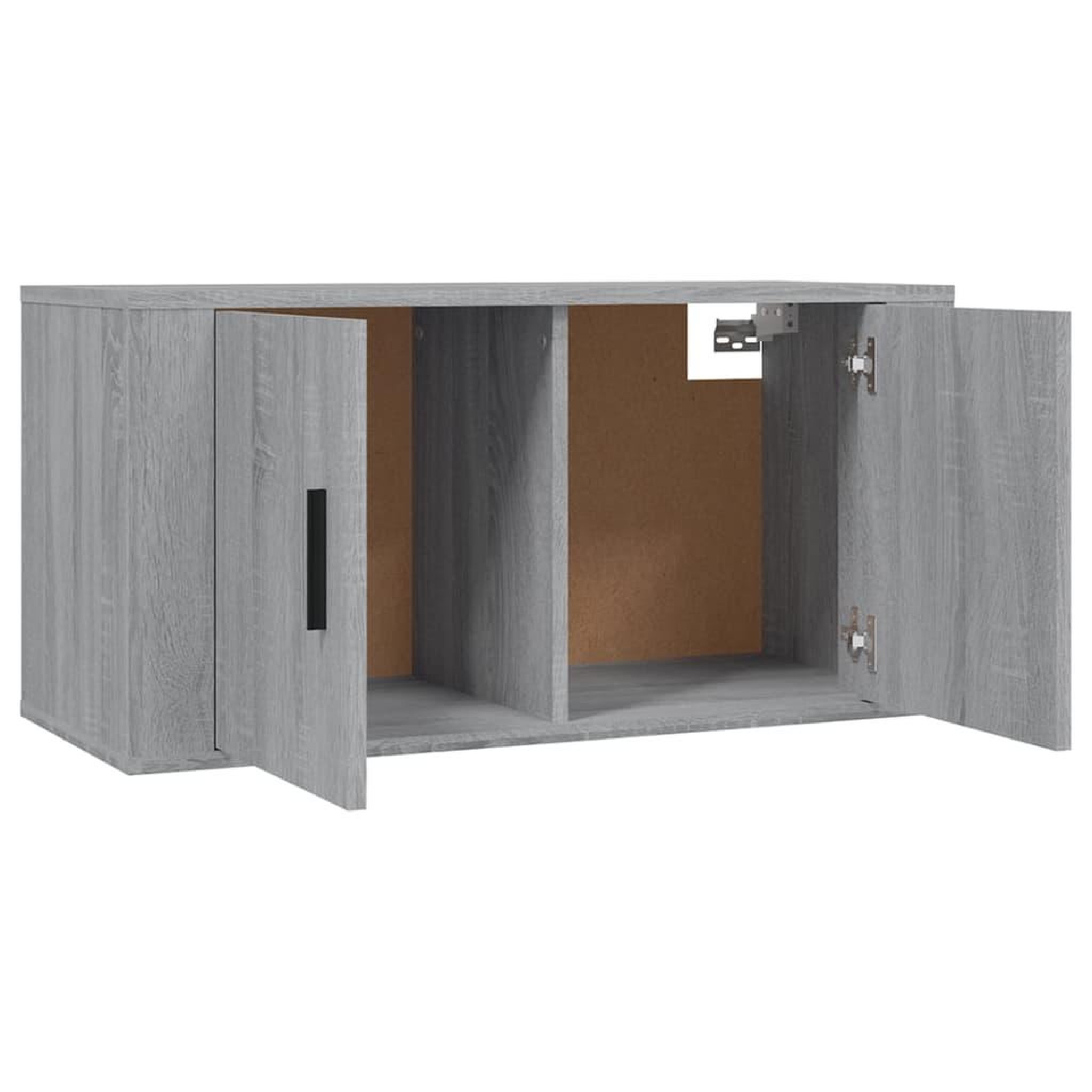 Voir la diapositive 5 : VIDAXL Meubles TV muraux 2 pcs sonoma gris 80x34,5x40 cm