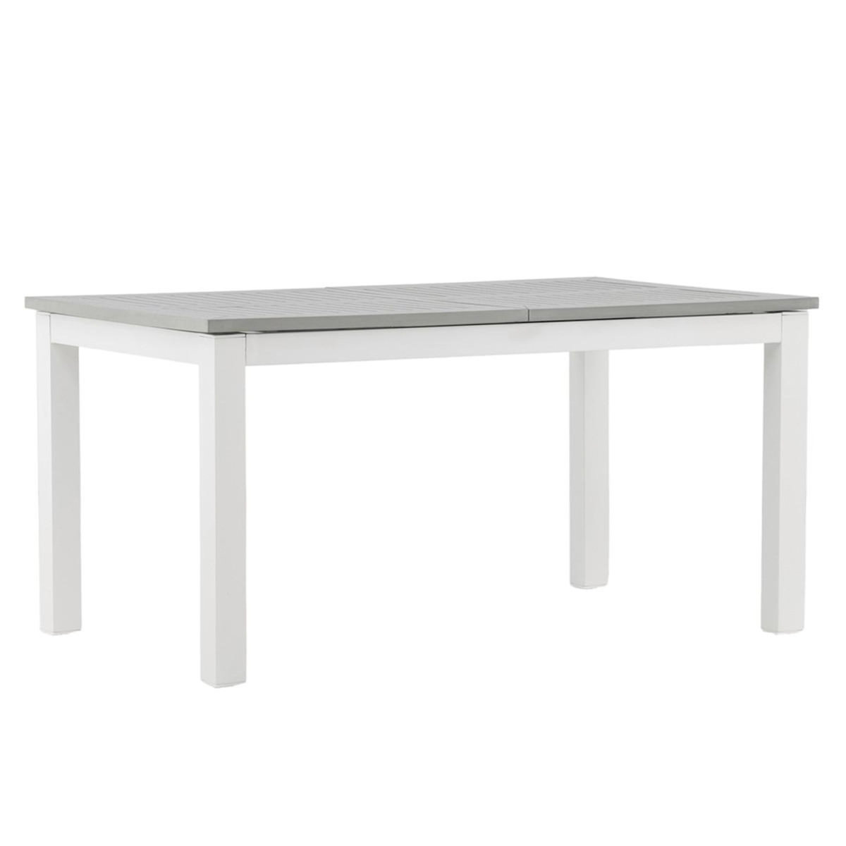 Paris Prix Table de Jardin Extensible  Albany  152-210cm Blanc & Gris