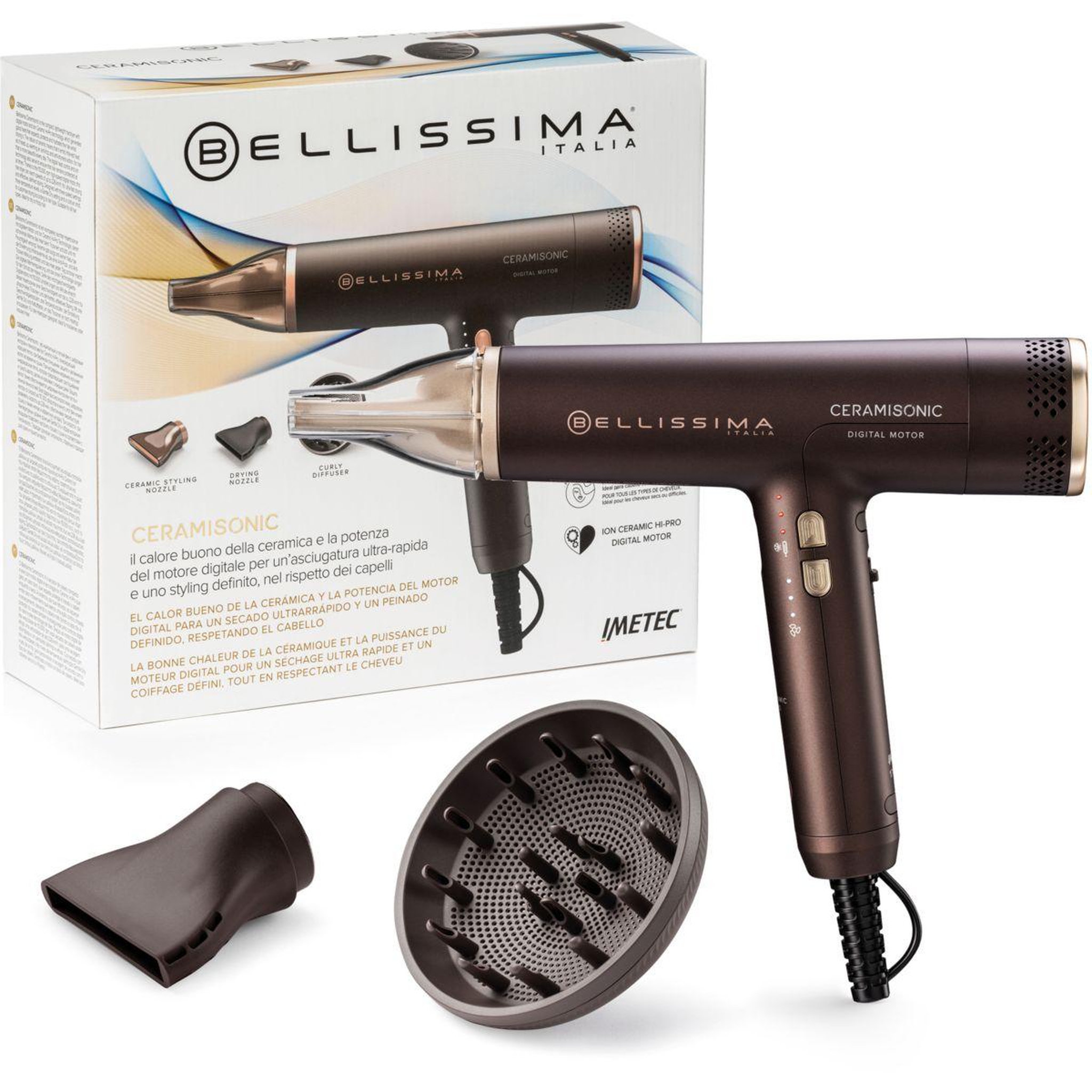 BELLISSIMA Sèche cheveux professionnel numerique ceramisonic