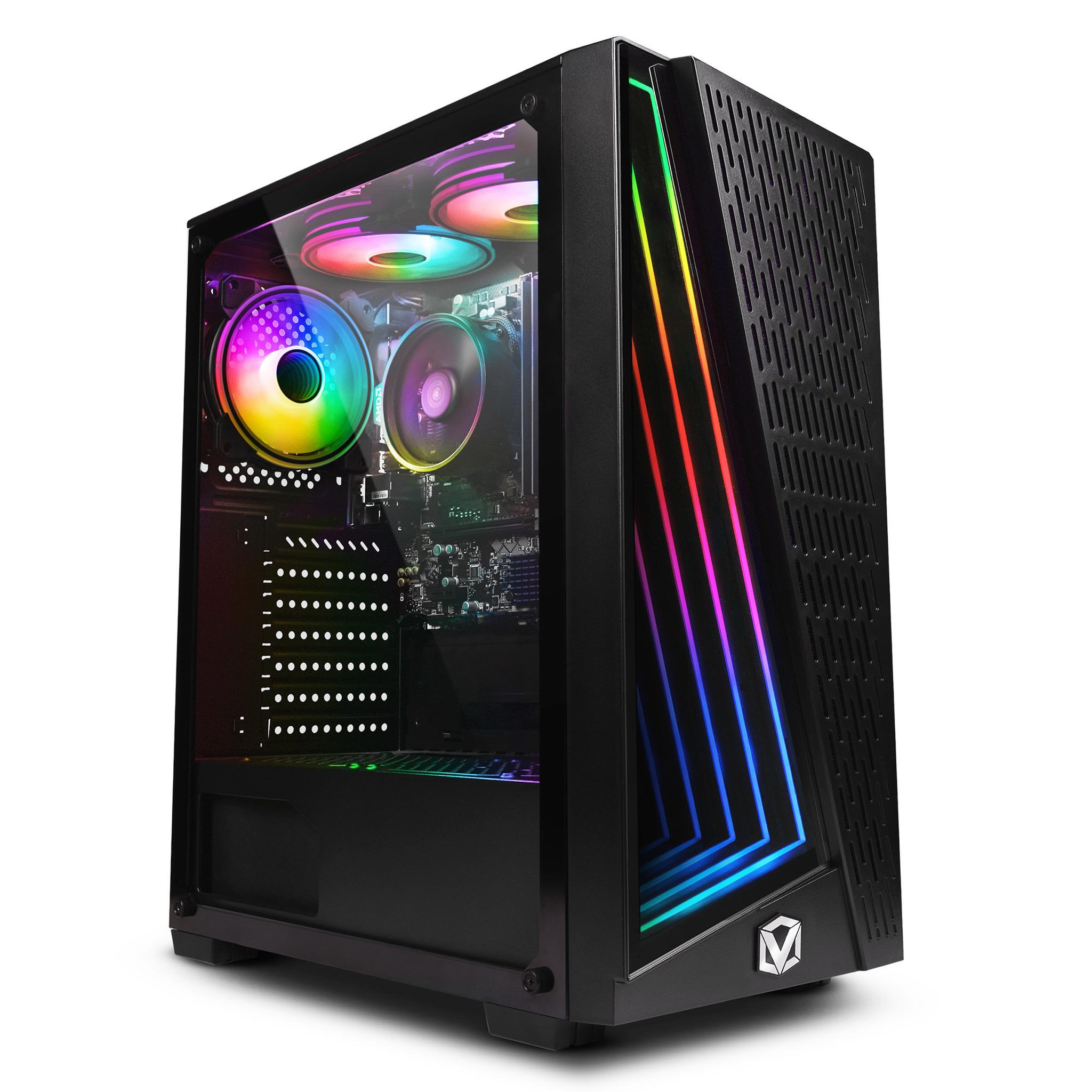 VIBOX PC Gamer - Ryzen 3 3200G, Graphiques intégrés, 8 Go RAM, 480 Go SSD, Linux, WiFi