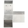 Voir la diapositive 2 : VIDAXL Connecteur de poteau Forme en Y Metal galvanise 71x71 mm