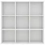 VIDAXL Bibliotheque Blanc 98x30x98 cm Agglomere