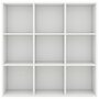 VIDAXL Bibliotheque Blanc 98x30x98 cm Agglomere