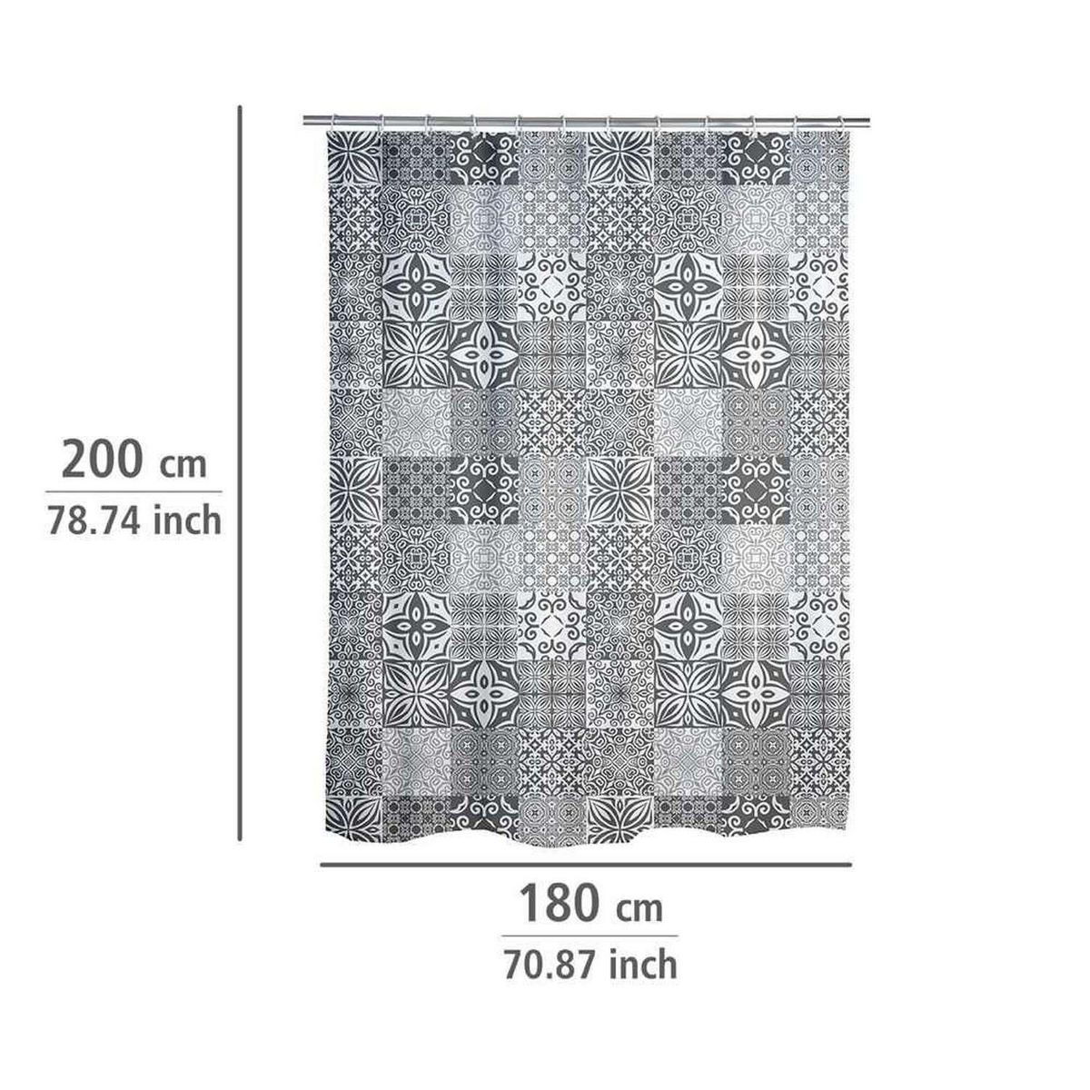 Wenko Rideau de douche à pois