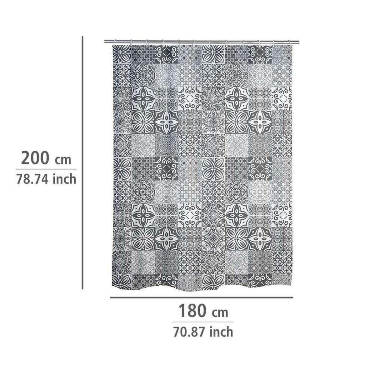 Wenko Rideau de douche à pois