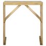 Voir la diapositive 2 : VIDAXL Table de bar 100x60x110 cm Bois de pin impregne