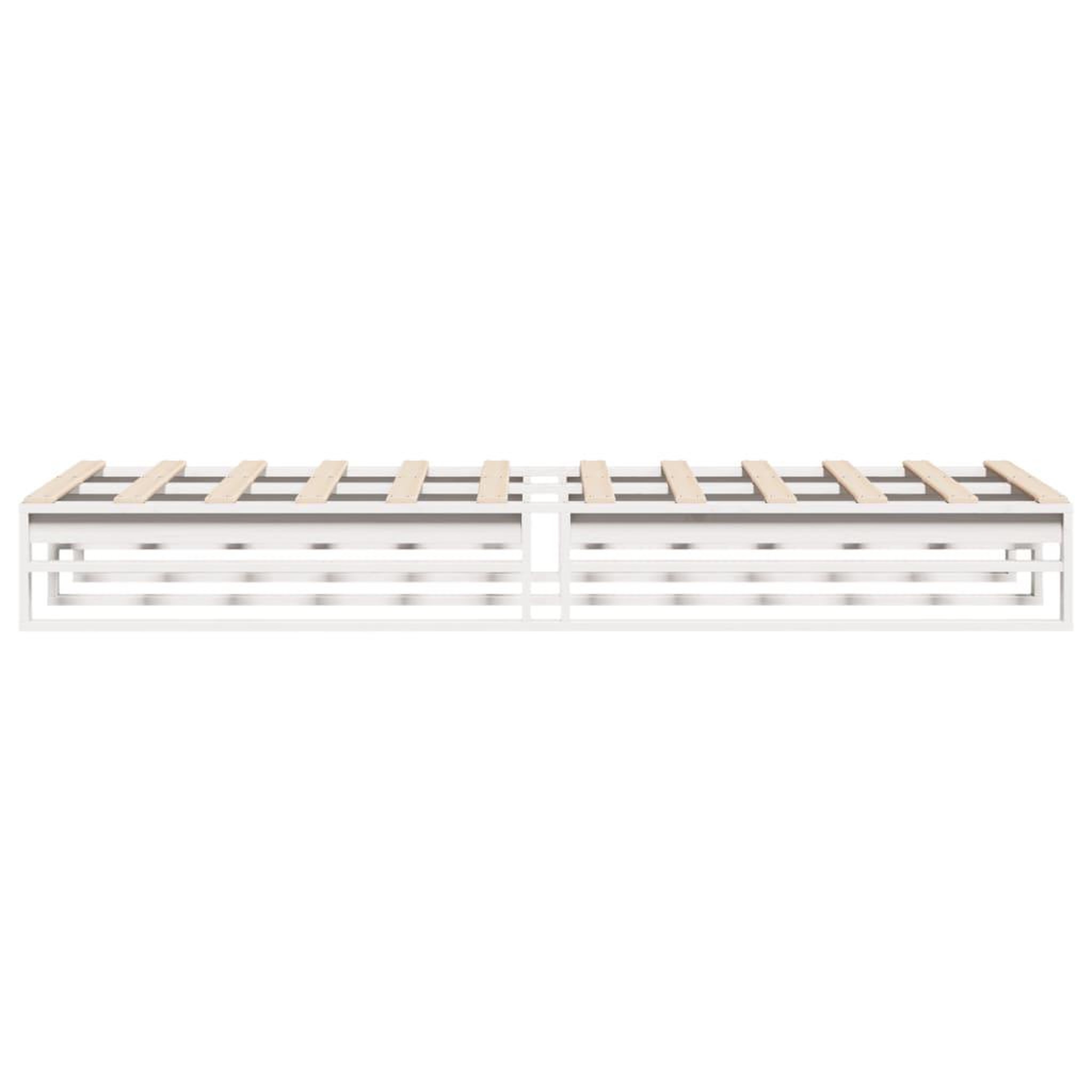 Voir la diapositive 5 : VIDAXL Cadre de lit sans matelas blanc 90x200 cm bois de pin massif