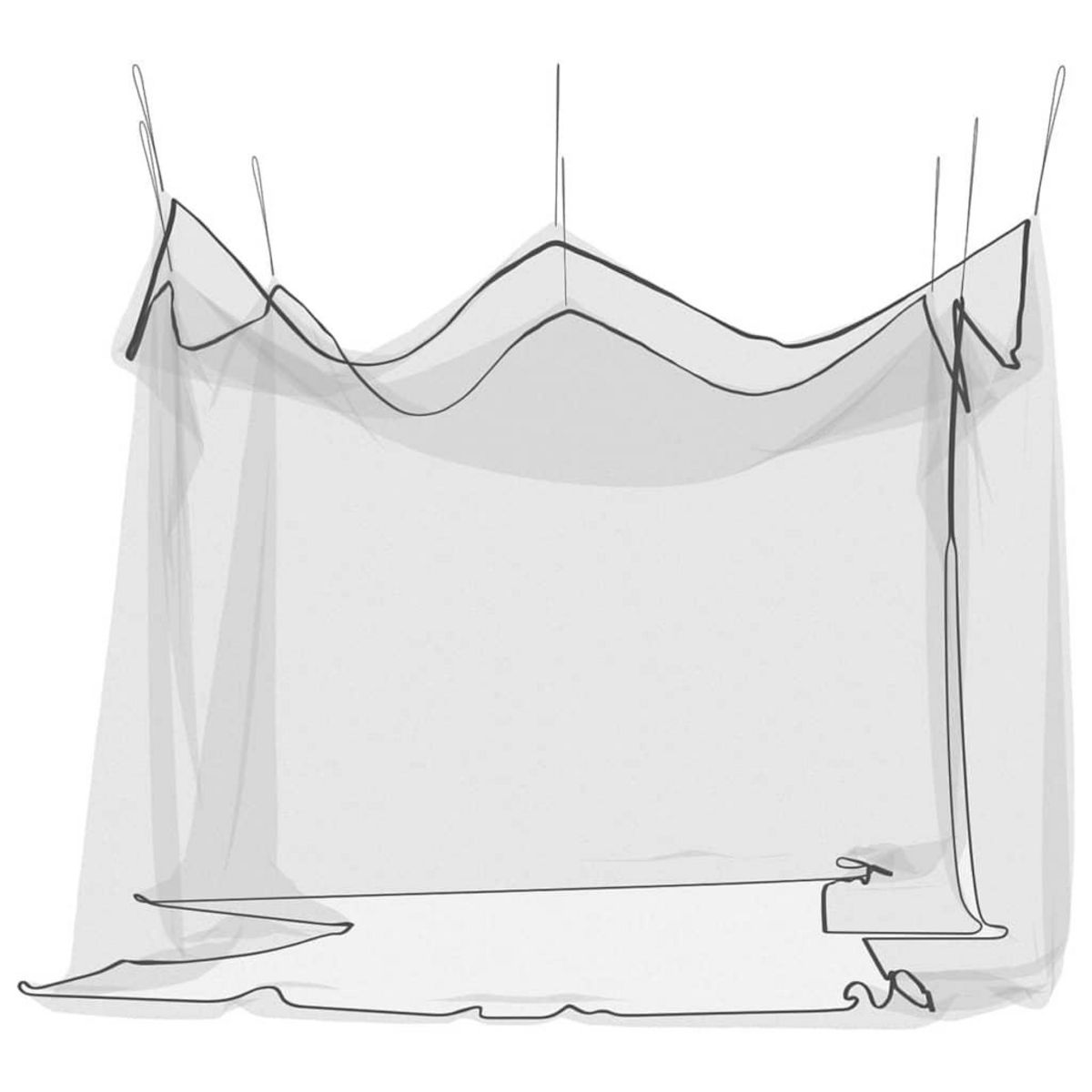 VIDAXL Moustiquaire pour interieur exterieur 156 maille 300x300x250 cm