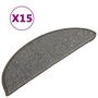 Voir la diapositive 2 : VIDAXL Tapis de marches d'escalier 15 pcs Gris 56x17x3 cm