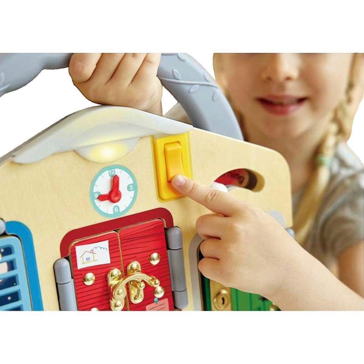 Hape Jeu d'éveil Hape Lock & Learn multicolore