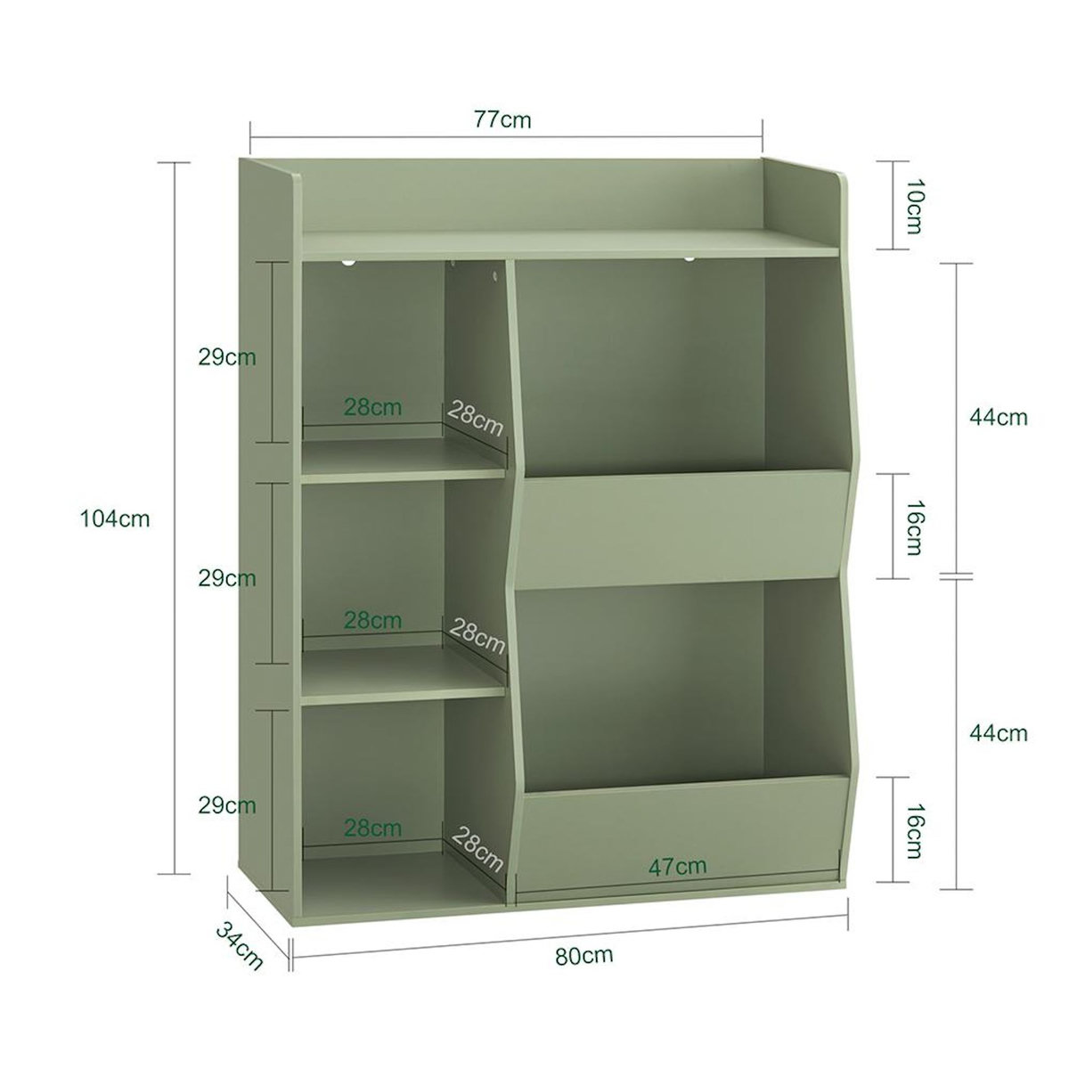 SOBUY SoBuy - Bibliothèque Enfant à 5 étagères - Nordique - KMB55-K