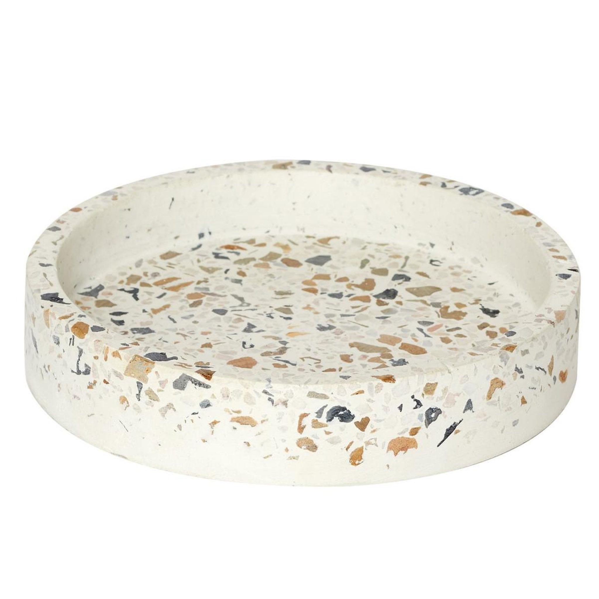 Voir la diapositive 2 : The Home Deco Factory Vide-poche & serre-livres  terrazzo  14cm blanc