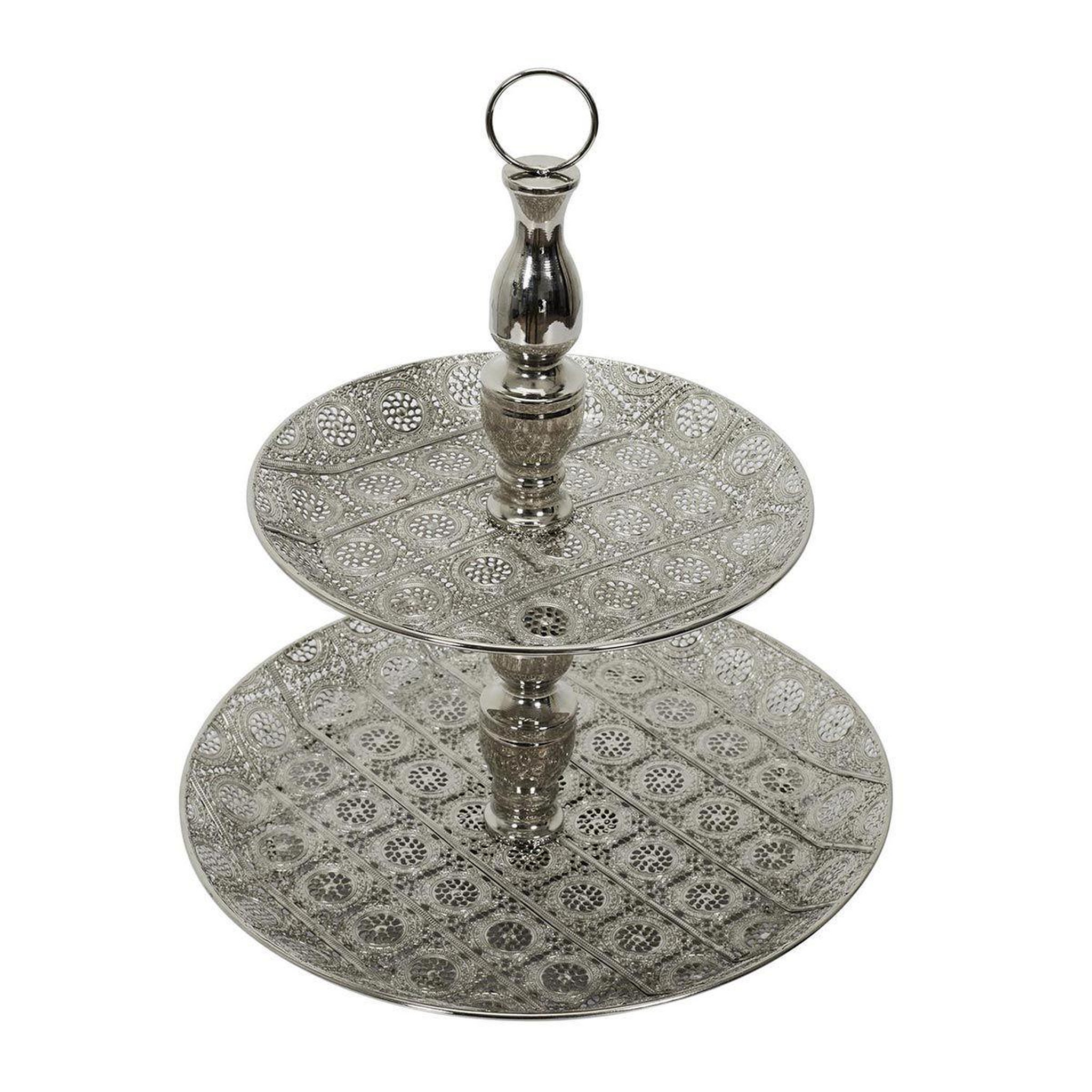 Voir la diapositive 2 : The Home Deco Factory Plateau de Présentation  Mirage  49cm Argent