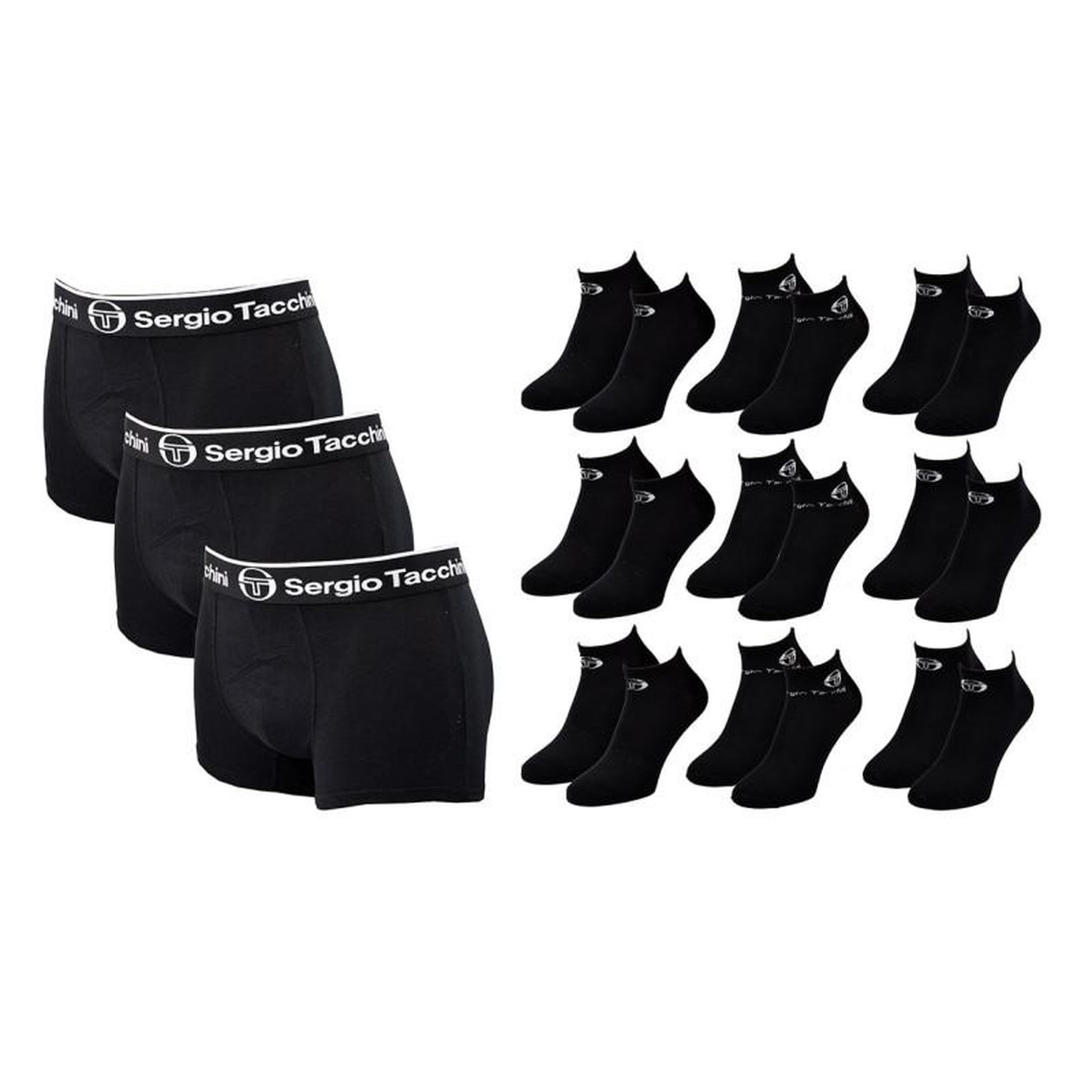 Voir la diapositive 1 : SERGIO TACCHINI Boxer Homme SERGIO TACCHINI Lot de 3 PACK CADEAUX
