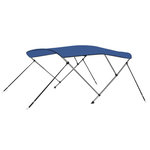 VIDAXL Auvent bimini a 3 arceaux Bleu 183x140x137 cm