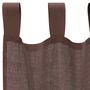 Voir la diapositive 5 : VIDAXL Rideaux en voile avec passe-tringles 2 pcs marron