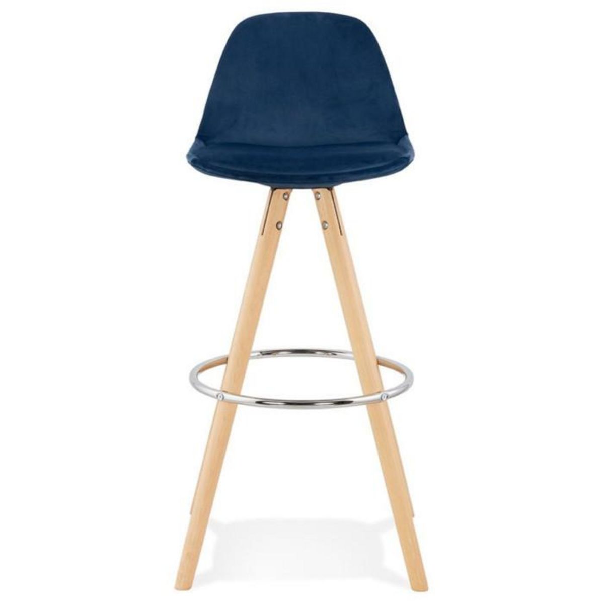 Paris Prix Tabouret de Bar Scandinave  Miro  97cm Bleu & Naturel