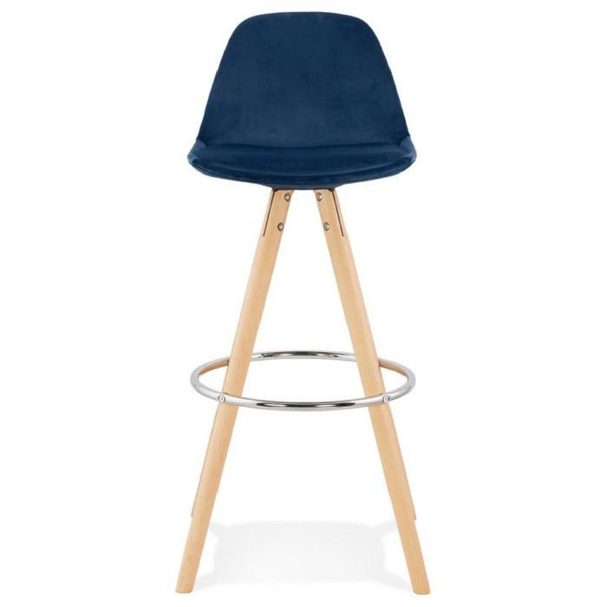 Paris Prix Tabouret de Bar Scandinave  Miro  97cm Bleu & Naturel