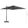 Voir la diapositive 6 : VIDAXL Parasol de jardin en porte-a-faux et poteau en aluminium
