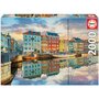 EDUCA Puzzle 2000 pièces : Port De Copenhague