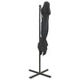 Voir la diapositive 4 : VIDAXL Parasol de jardin en porte-a-faux a double toit anthracite