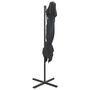 Voir la diapositive 4 : VIDAXL Parasol de jardin en porte-a-faux a double toit anthracite