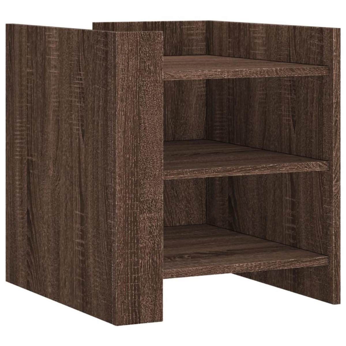 VIDAXL Table de chevet chene marron 45x50x50 cm bois d'ingenierie