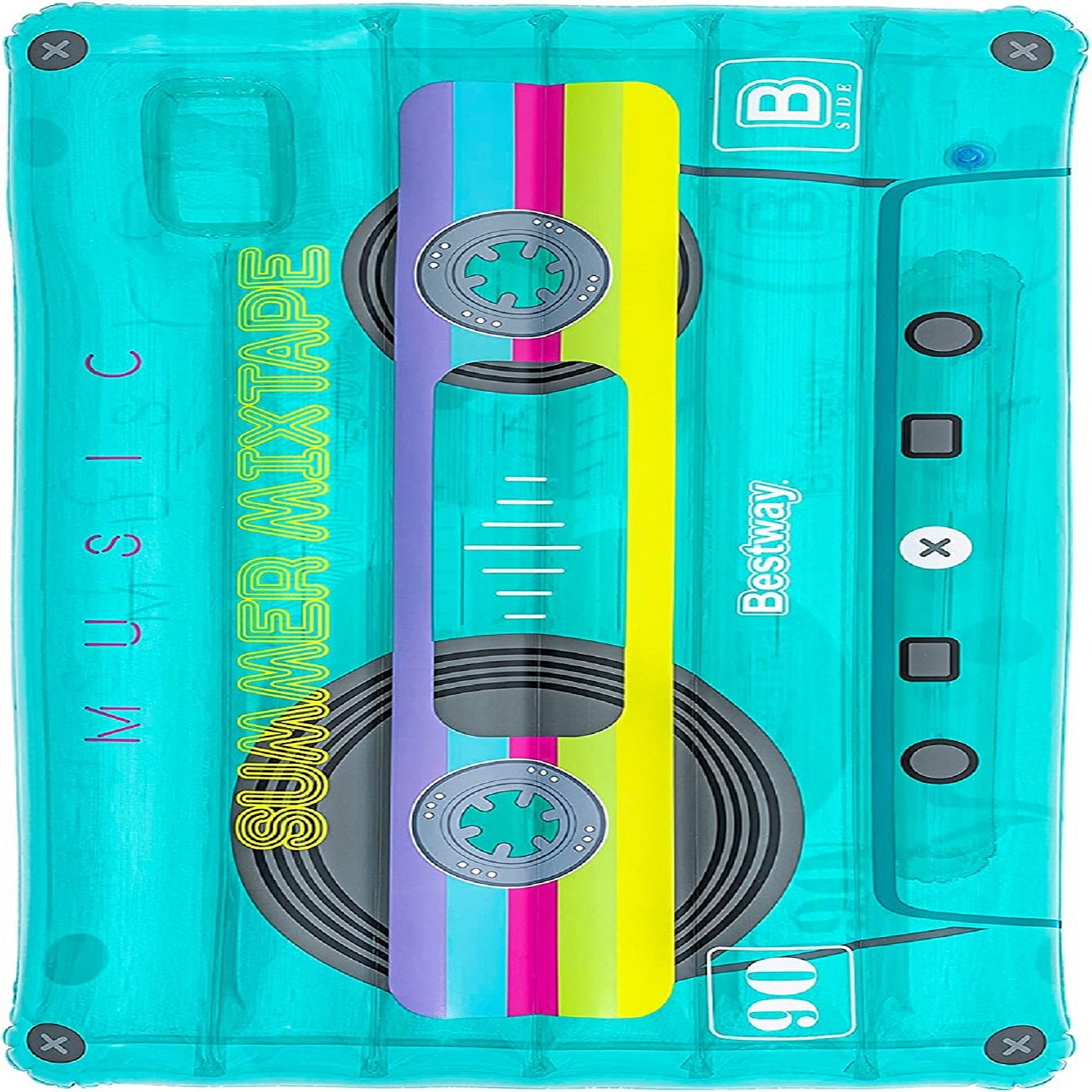 Voir la diapositive 4 : BESTWAY Matelas gonflable design rétro de cassettes
