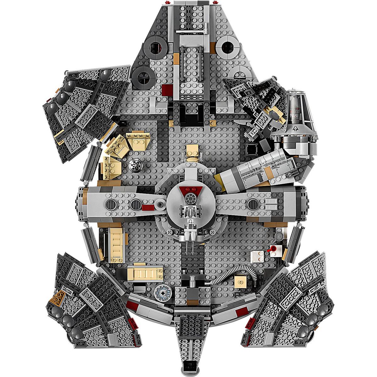 LEGO Star Wars 75257 - Faucon Millenium -  L'Ascension de Skywalker, À Construire avec Finn, Chewbacca, Lando, C-3PO, R2-D2