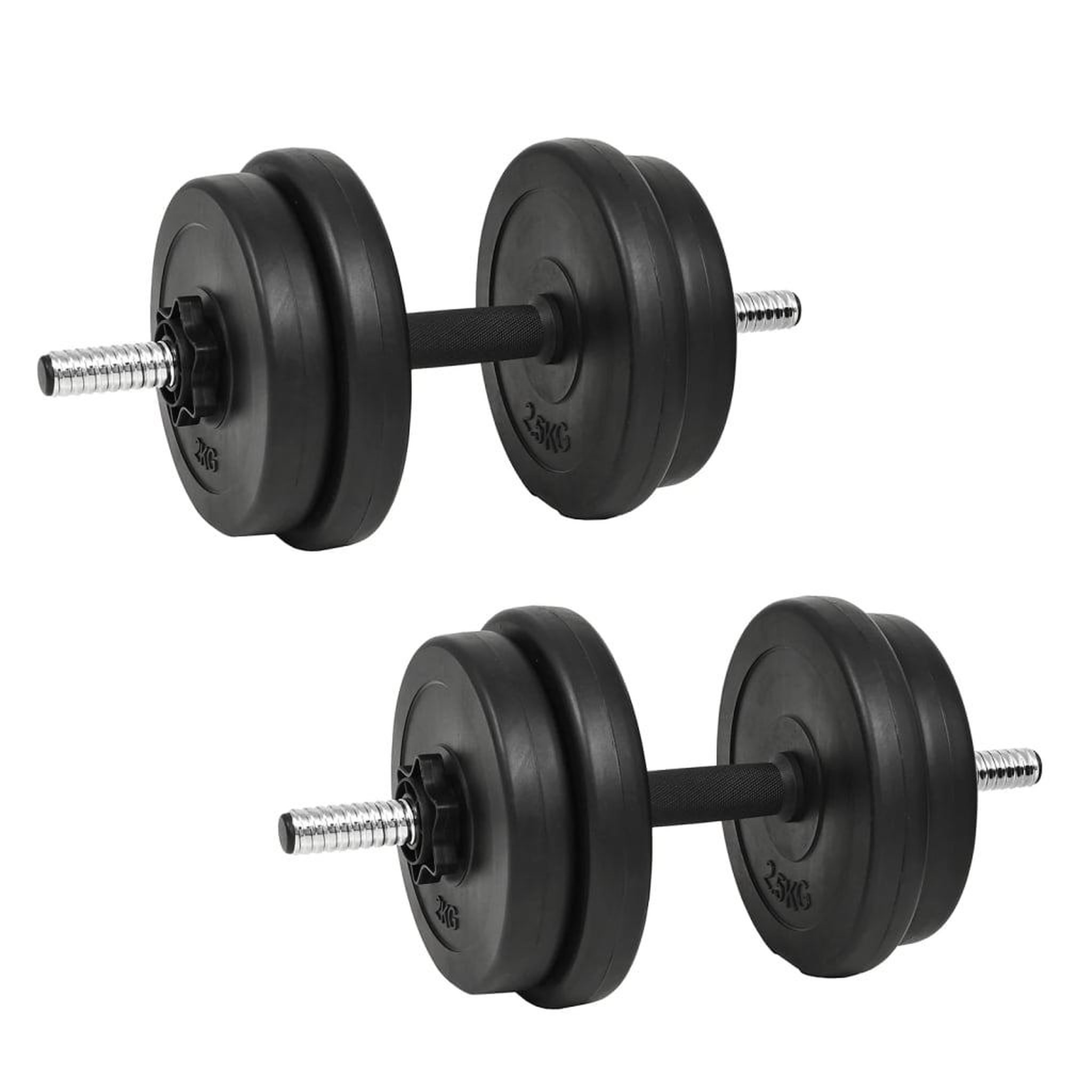 VIDAXL Ensemble d'halteres 14 pcs 20 kg