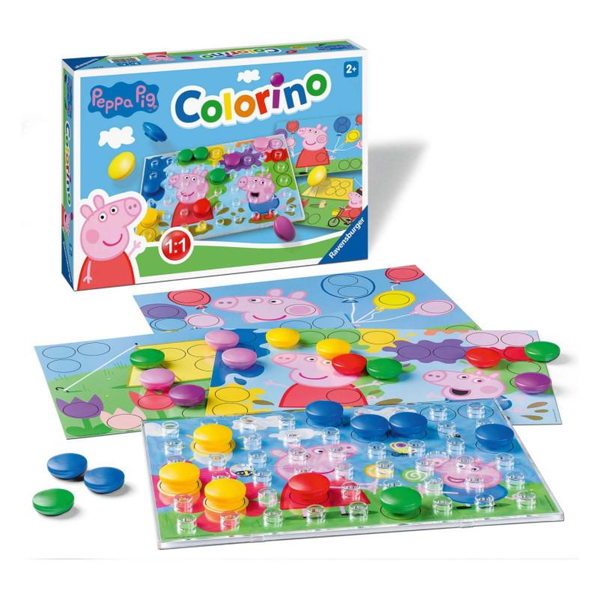Voir la diapositive 2 : RAVENSBURGER Ravensburger - Peppa Pig Colorino Child's Play 208920