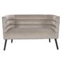 Voir la diapositive 1 : The Home Deco Factory Canapé Amélia effet velours - Taupe