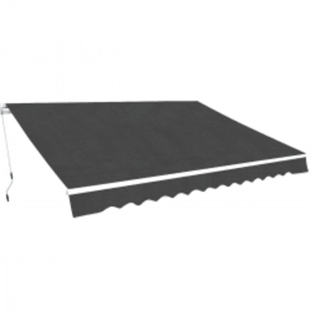 VIDAXL Auvent pliable manuel 600 cm Anthracite