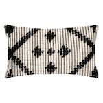 ATMOSPHERA Coussin Déco Effet 3D  Safari  38x58cm Noir & Blanc