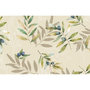 Voir la diapositive 3 : HABITABLE Lot de 2 sets de table motif provençal OLIBA - 28 x 43 cm - Beige et vert