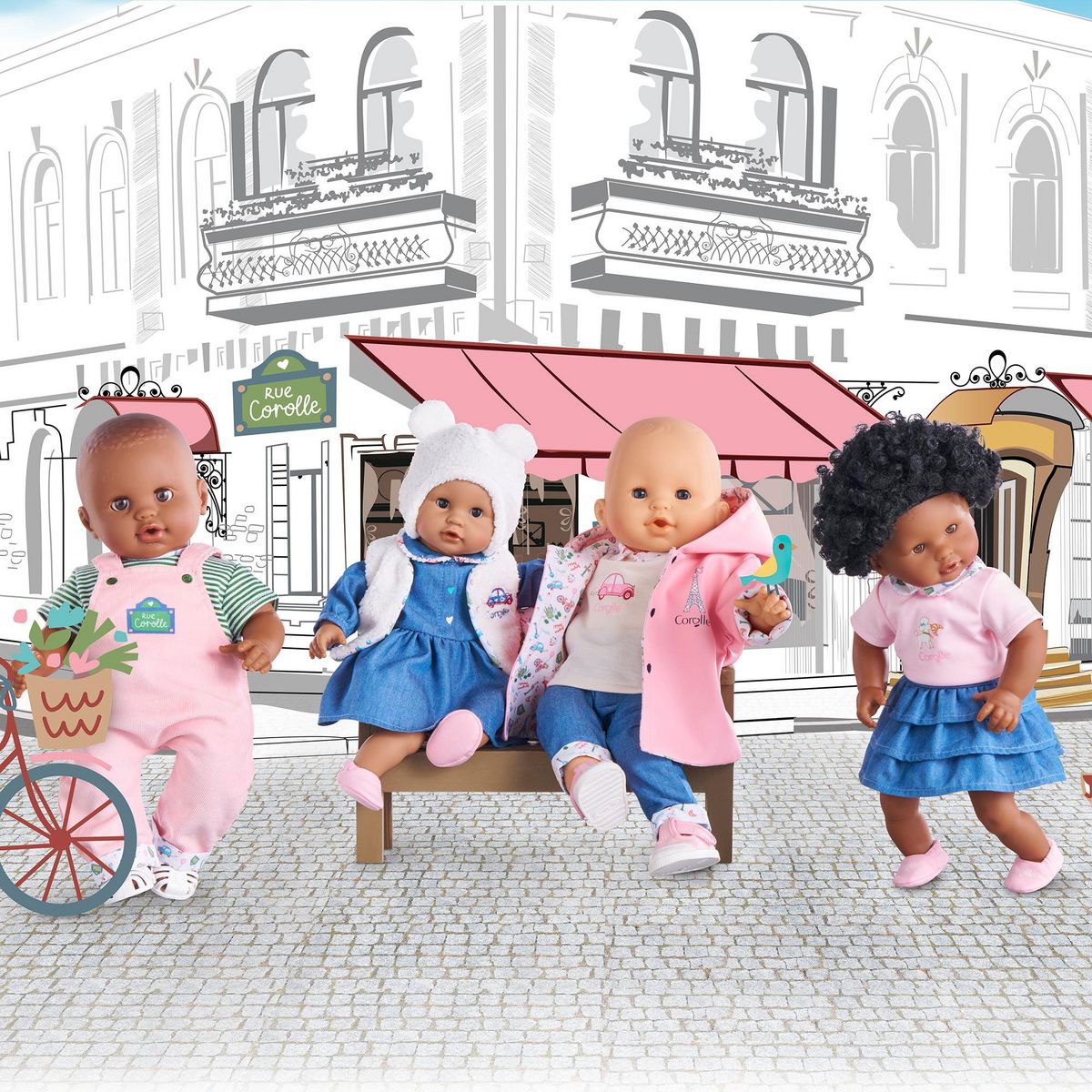 Corolle Robe Week-end à Paris pour poupon 30 cm