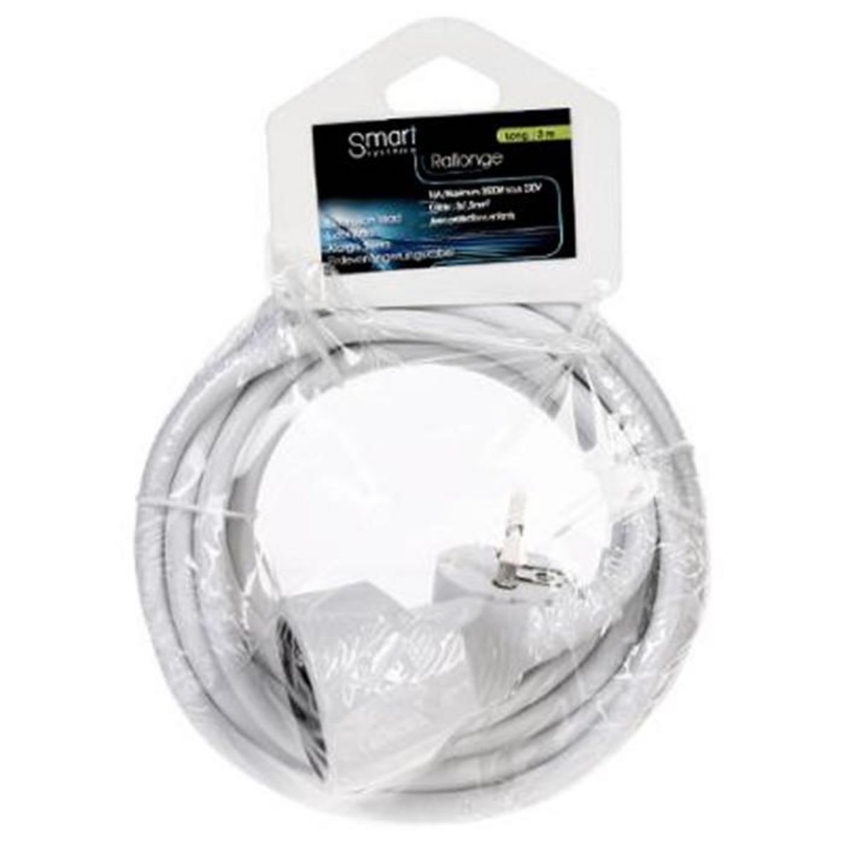 FIVE Rallonge Electrique  Terre  3m Blanc