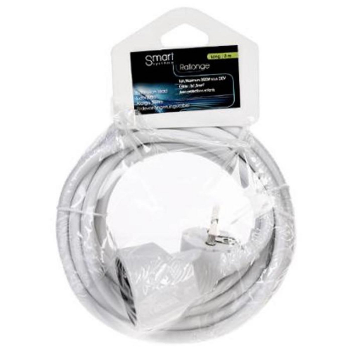 FIVE Rallonge Electrique  Terre  3m Blanc