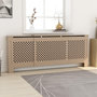 Voir la diapositive 1 : VIDAXL Cache-radiateur MDF 205 cm