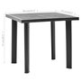 Voir la diapositive 5 : VIDAXL Table de jardin Anthracite 80x75x72 cm Plastique