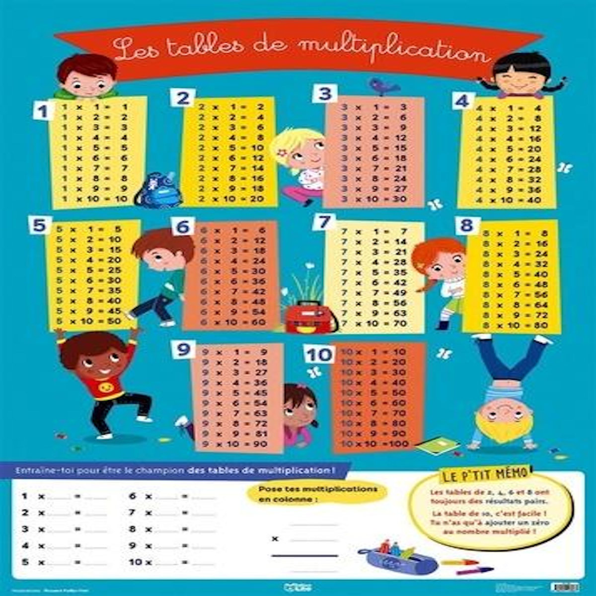 LES TABLES DE MULTIPLICATION, Follio-Vrel Rozenn