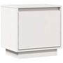 Voir la diapositive 2 : VIDAXL Table de chevet Blanc 40x30x40 cm Bois de pin solide