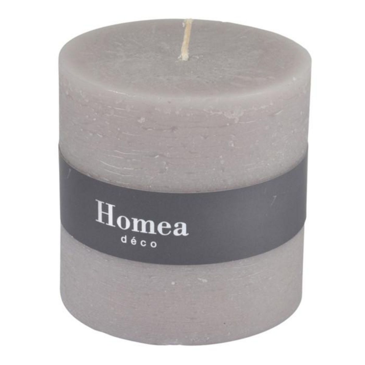 Paris Prix Bougie Pilier Déco  Rustique  10cm Taupe